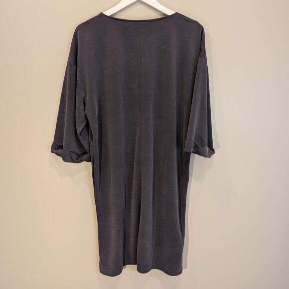 J. Jill PureJill Dress Slate SandWashed Blue Grey Lagenlook Coastal - Size S - Picture 2 of 5